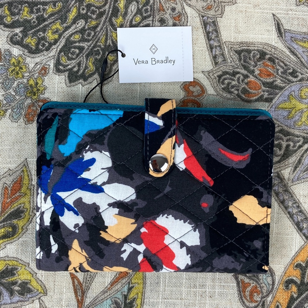 Vera Bradley Splash Floral Print Travel Wallet